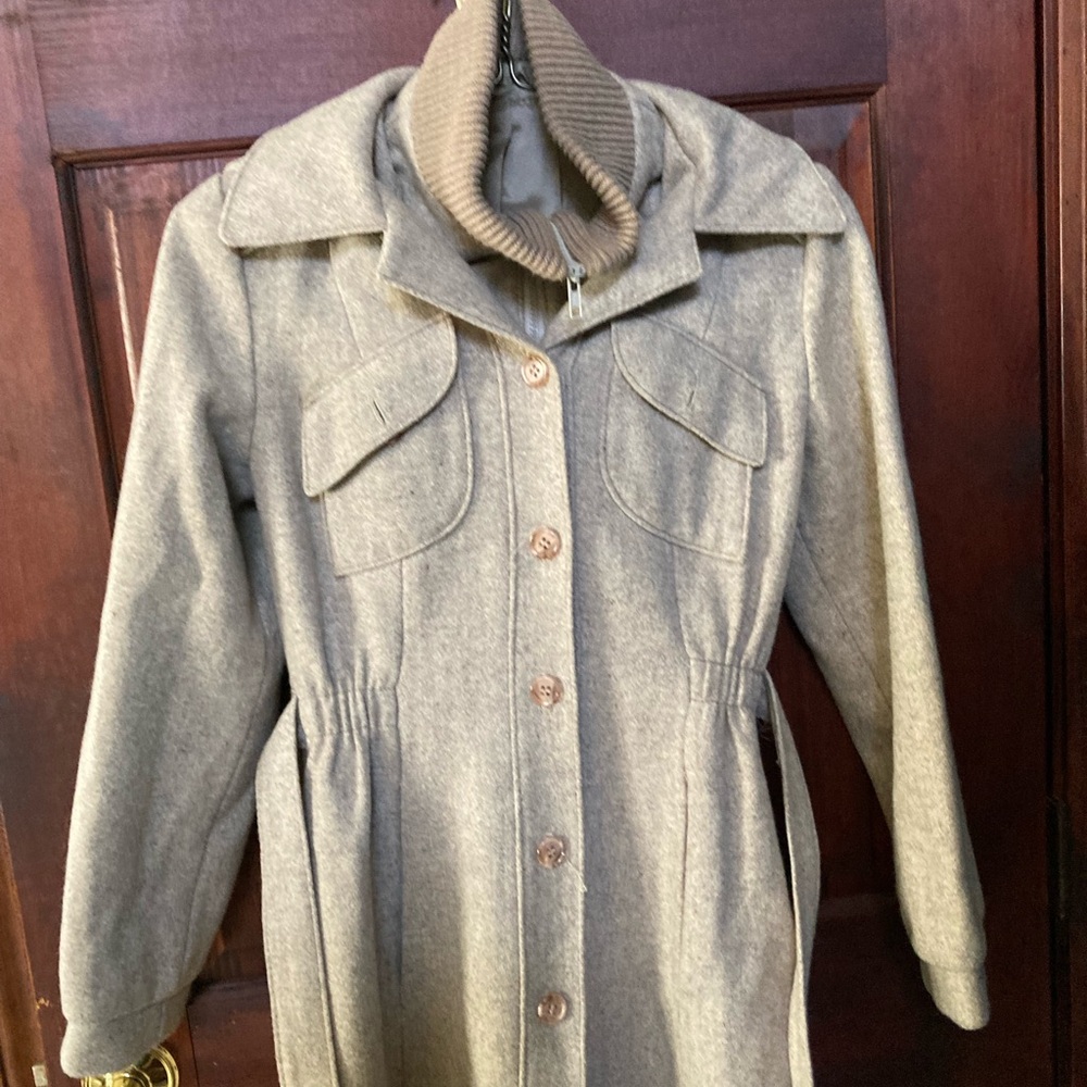 1980s pure wool vintage size 9 made in USA full length coat